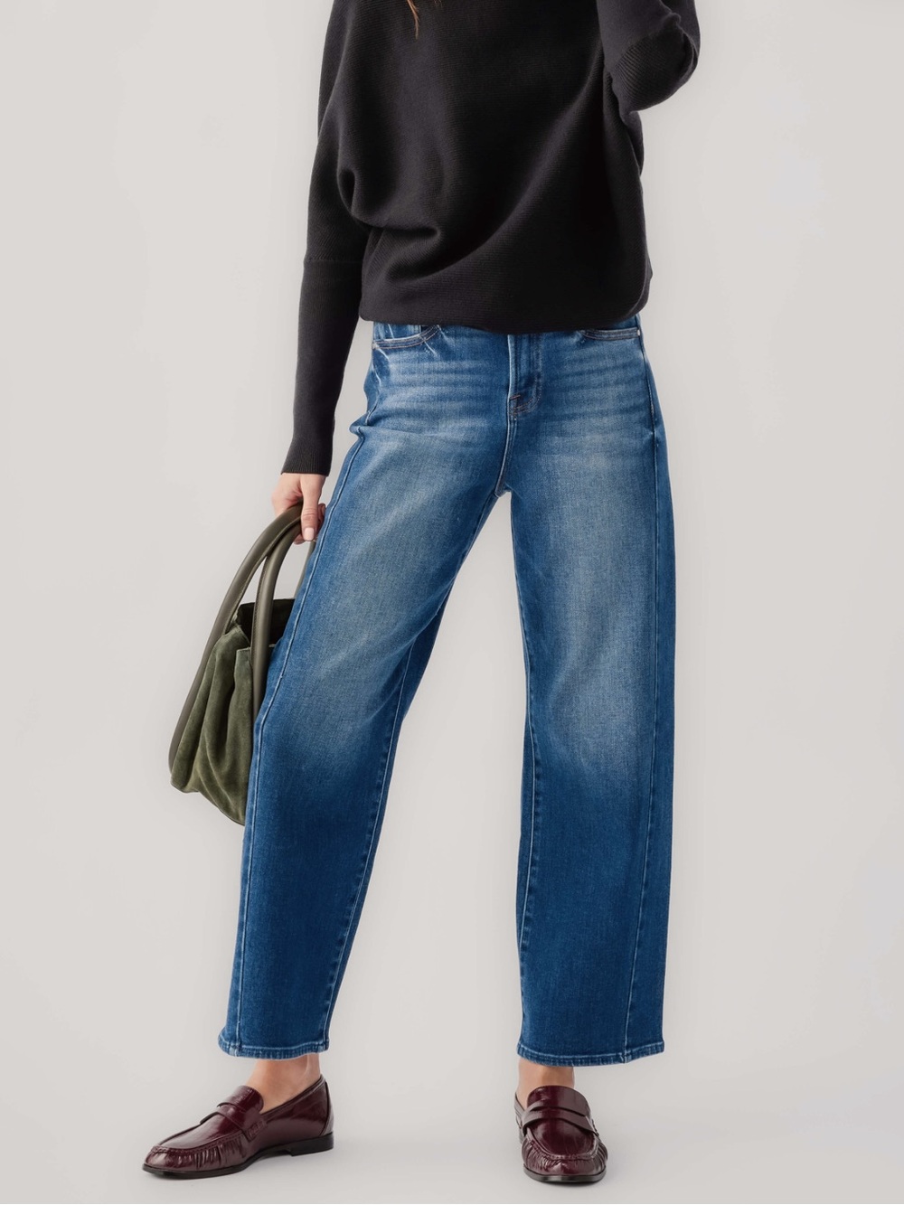 Risen Wren High Rise Barrel Jeans